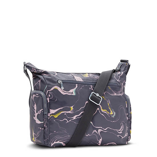 Kipling Gabbie Printed Çapraz Askılı Çanta Gri | TR 2055VR